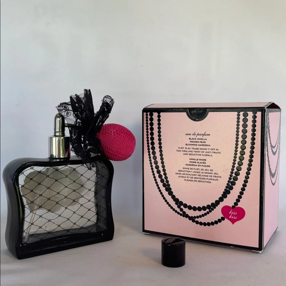EMPTY BOTTLE VICTORIA’S SECRET NOIR TEASE EAU DE PARFUM BLACK PINK WITH ATOMIZER - Picture 3 of 13